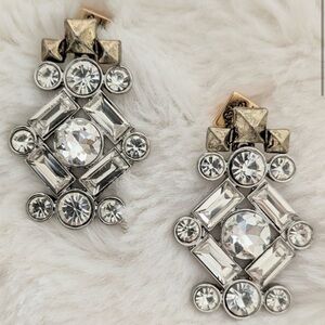 NEW White House Black Market Crystal Statement Earrings for Wedding/Holiday/Gift